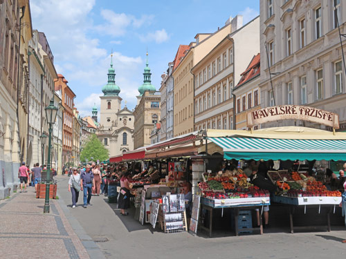 Havelsky Market in Prague, Czech Republic